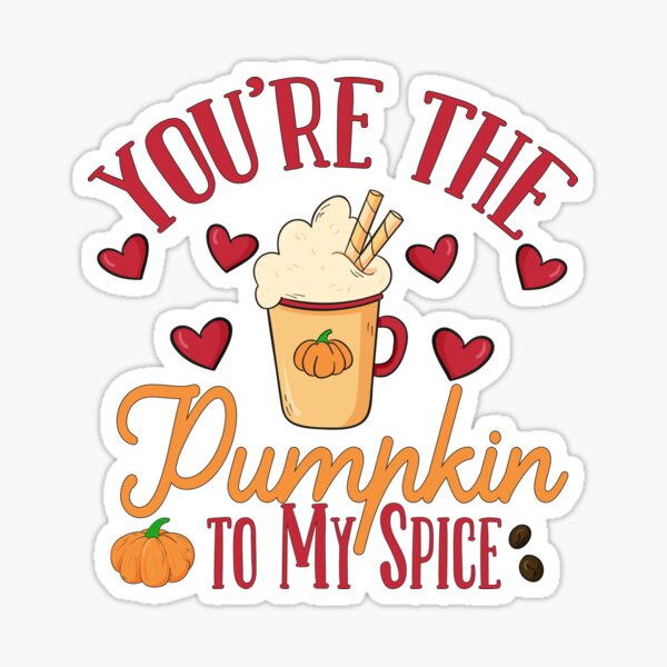 Pumpkin Spice Halloween Sticker by V5MT for iOS & Android