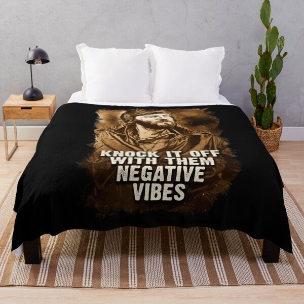 Item preview, Oddball Vintage Portrait Quote Knock It Off With Them Negative vibes designed and sold by Naumovski.