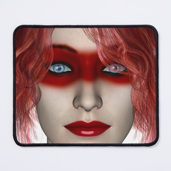 Item preview, Red Makeup Fashion Female Portrait designed and sold by BareBeauty.