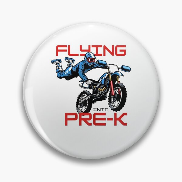 Item preview, Flying Into Pre-k Pre-Kindergarten Kids Dirt Bike Graphic  designed and sold by JethroShop.