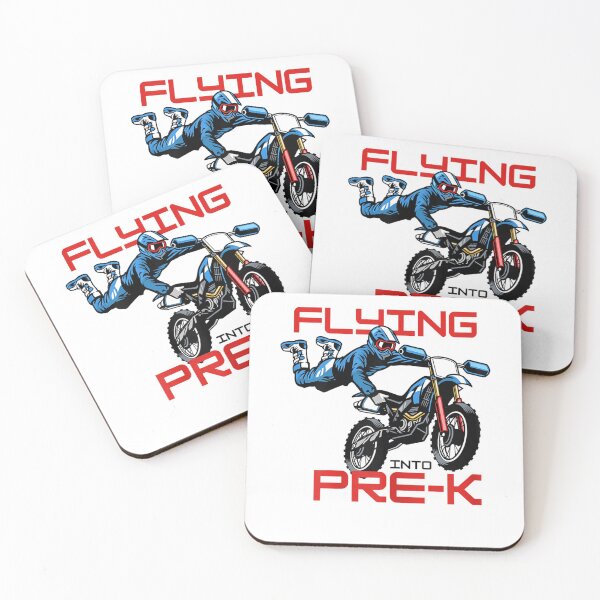 Item preview, Flying Into Pre-k Pre-Kindergarten Kids Dirt Bike Graphic  designed and sold by JethroShop.
