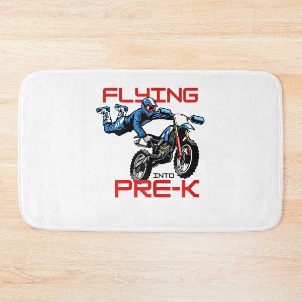 Item preview, Flying Into Pre-k Pre-Kindergarten Kids Dirt Bike Graphic  designed and sold by JethroShop.