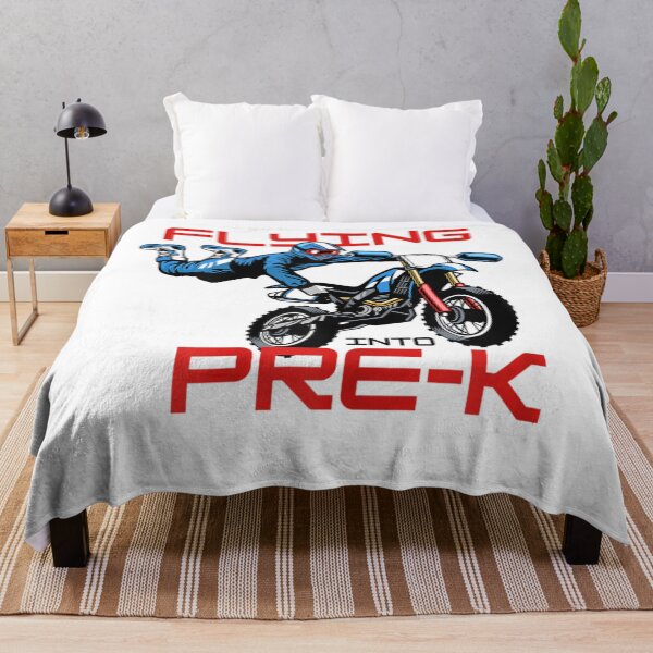 Item preview, Flying Into Pre-k Pre-Kindergarten Kids Dirt Bike Graphic  designed and sold by JethroShop.