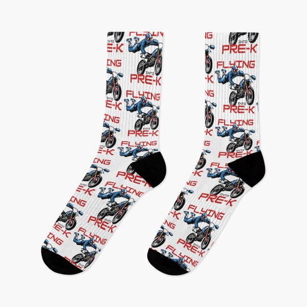 Item preview, Flying Into Pre-k Pre-Kindergarten Kids Dirt Bike Graphic  designed and sold by JethroShop.