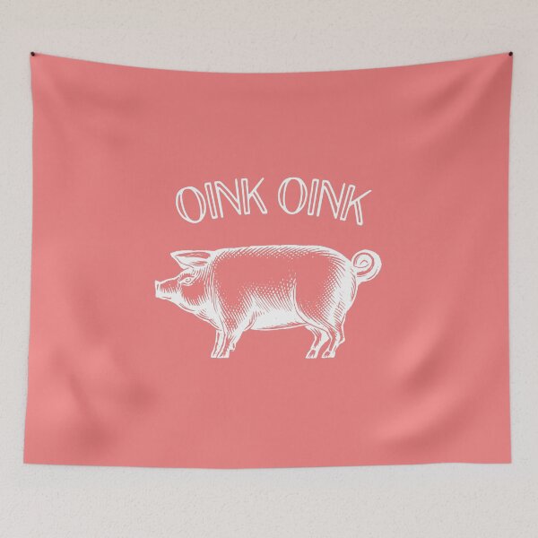 Item preview, Oink oink (white) designed and sold by thatsit-itslit.