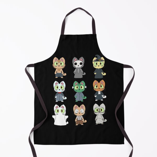 Artikelvorschau, Halloween Katzen in Kostümen Ghost Vampire Mumnmy entworfen und verkauft von FlossyDesignsOZ.