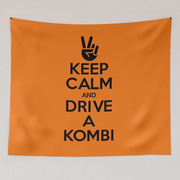 Item preview, Keep Calm and Drive a Kombi (Black/Orange) designed and sold by Intrepid Media.