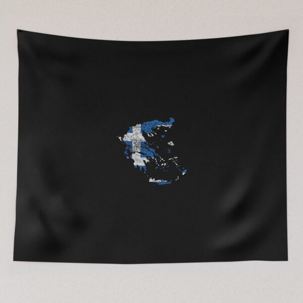 Item preview, Greek Map And Flag Souvenir Distressed Greece designed and sold by heaneyrowe.