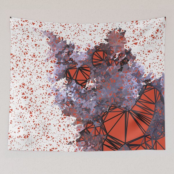 Item preview, Red Black Cat #Polygonized designed and sold by blackhalt.