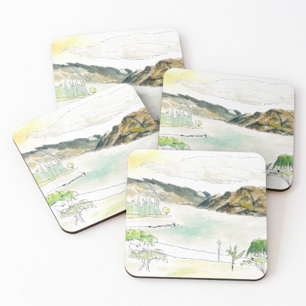 Item preview, Landscape Sketch Lake Wakatipu, Queenstown, New Zealand designed and sold by Mimi Huang.