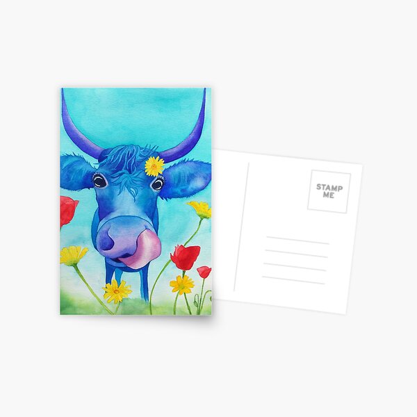 Item preview, Cute Blue Cow designed and sold by DiBeauteous.