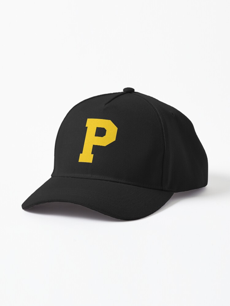 Alphabet Baseball Cap With Letter P Alphabet, Yellow P, Sports