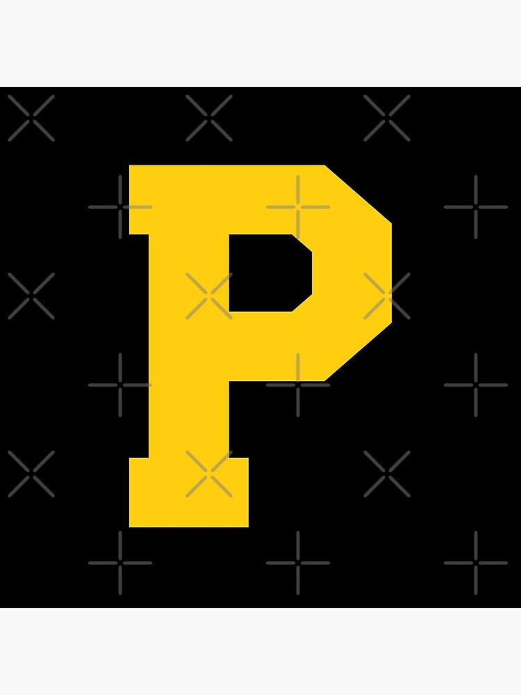 Alphabet, Black P, Sports letter P Sticker for Sale by TheCultStuff