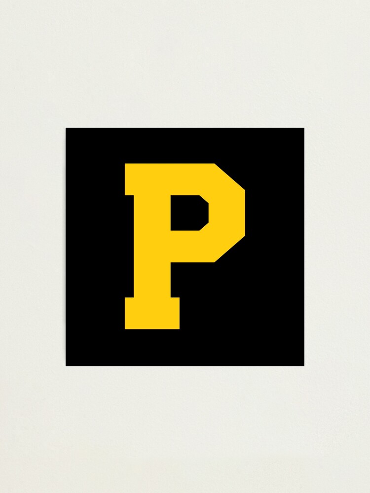alphabet yellow p sports letter p photographic print for sale by thecultstuff redbubble