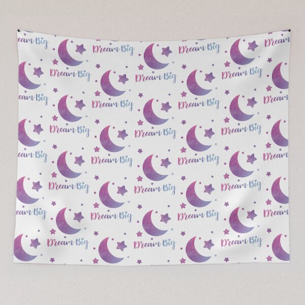 Item preview, Dream Big, Galaxy White Pattern Theme designed and sold by lulu-draw3.