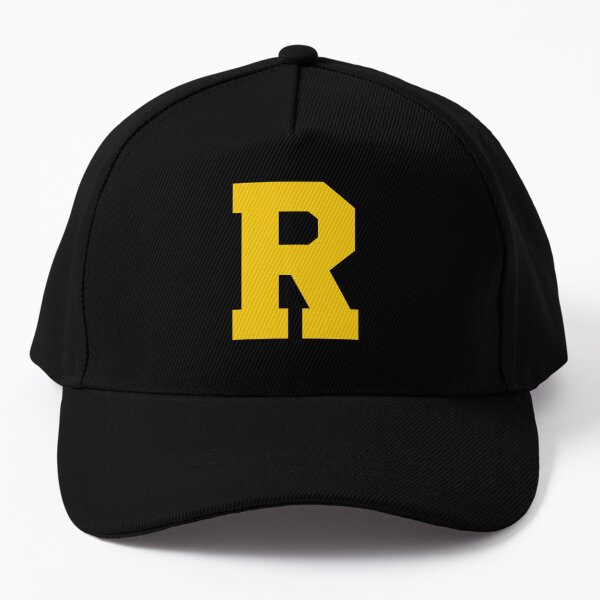 Alphabet, Yellow R, Sports letter R Baseball Cap
