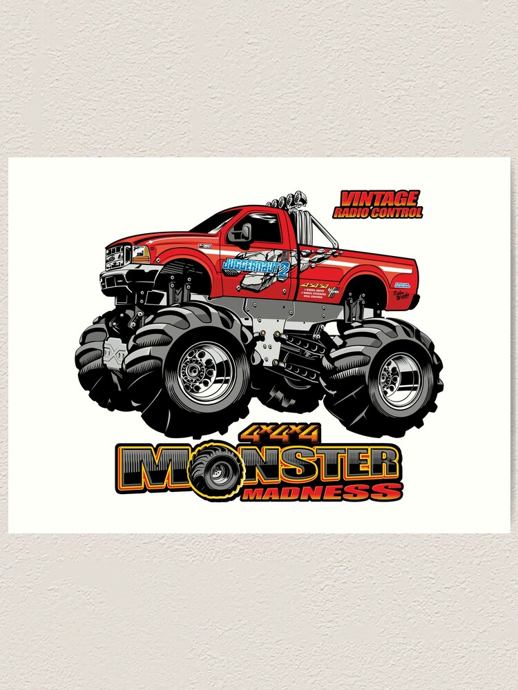 Tamiya Juggernaut 2 RC Vintage Monster Truck 4x4x4 Art Print for Sale by  TDanny