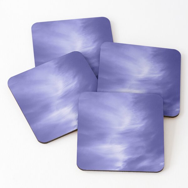 Item preview, Wispy blue clouds captured by the warm sunset designed and sold by James-Cole.