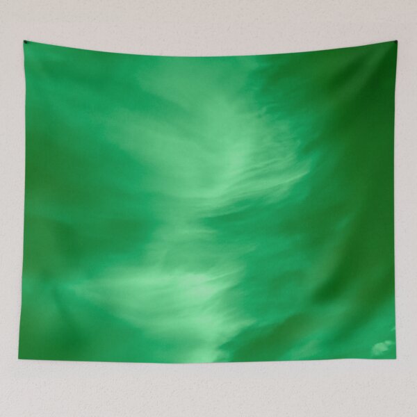 Item preview, Wispy green clouds captured by the warm sunset designed and sold by James-Cole.