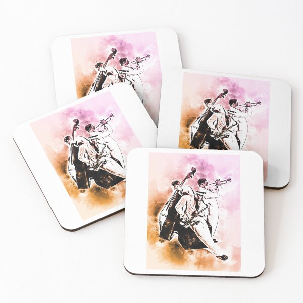 Item preview, JAZZ Band Musicians Unique Watercolor Music Artwork designed and sold by Naumovski.