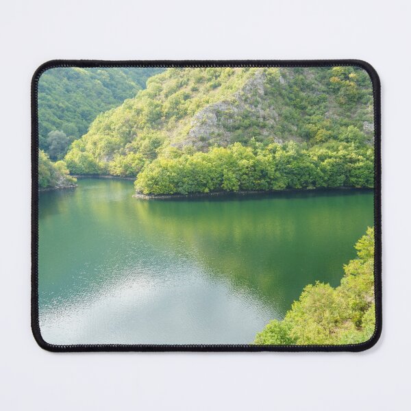 Item preview, Emerald and Jade - Serene Forest Lake in Rich Jewel Tones designed and sold by Georgia Mizuleva.