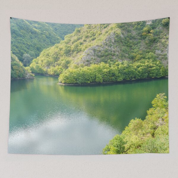 Item preview, Emerald and Jade - Serene Forest Lake in Rich Jewel Tones designed and sold by Georgia Mizuleva.