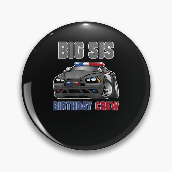 Item preview, Police Car Birthday Big Sis Cop Policeman designed and sold by Lequangtrung.