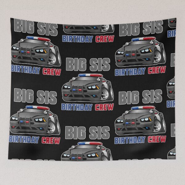 Item preview, Police Car Birthday Big Sis Cop Policeman designed and sold by Lequangtrung.