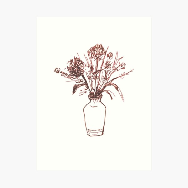 Magenta Floral Art Print