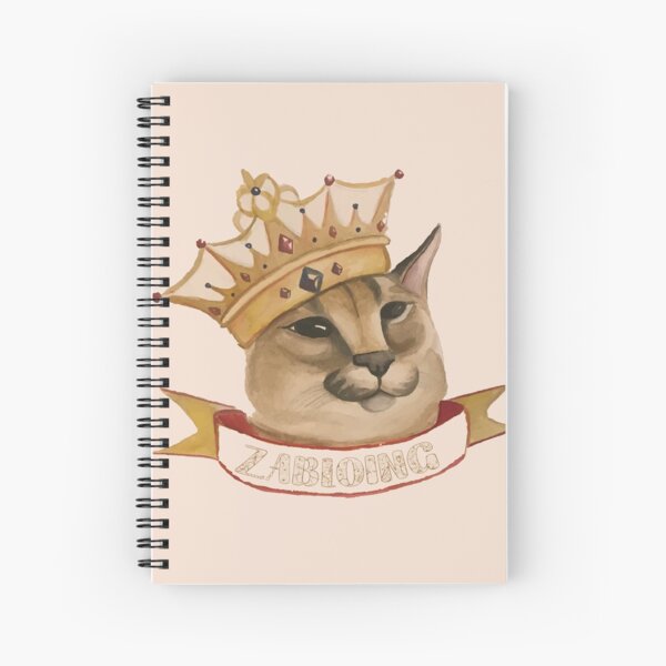 Big Floppa Meme Cute Caracal Cat: Plain Lined Journal Notebook, 120 Pages,  Medium 6 x 9 Inches, Printed Cover