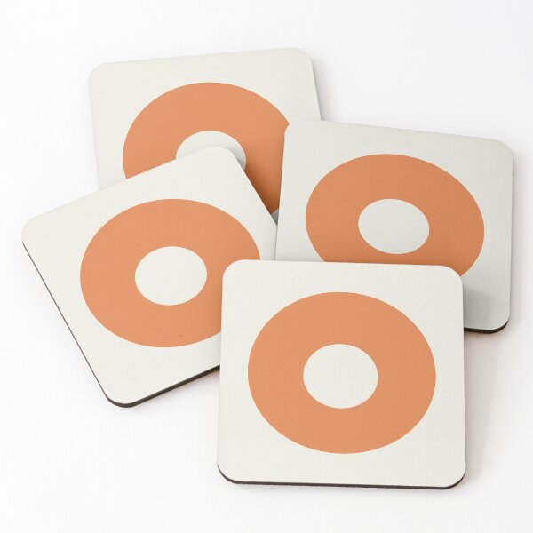 Item preview, Orange Donut Circle Design Pattern designed and sold by Luovamaailma.
