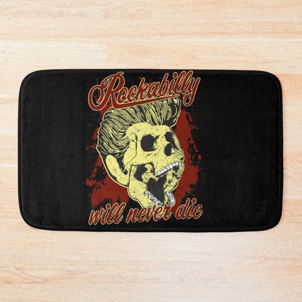 Artikelvorschau, Rockabilly Schädel Rockabilly wird niemals sterben entworfen und verkauft von Jimbeler.