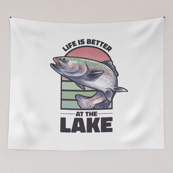 Item preview, Fishing rod, angler, trout, rainbow trout designed and sold by DerSenat.
