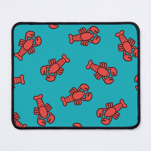 Item preview, Lobsters Pattern on Turquoise Blue designed and sold by evannave.