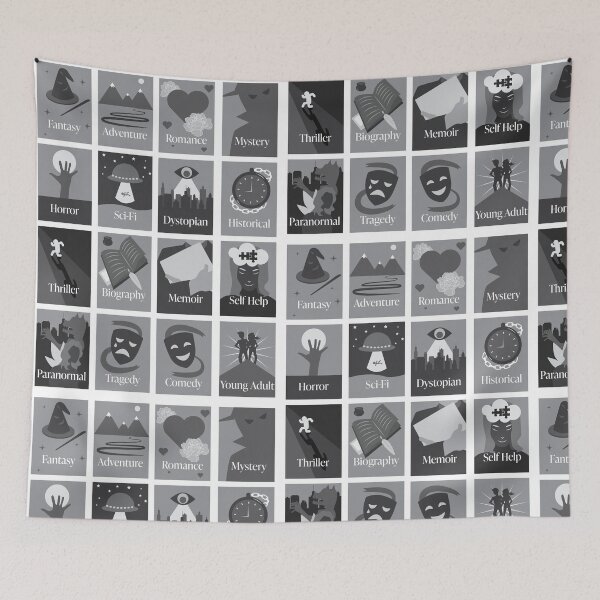 Item preview, Book Genres designed and sold by The British Bunny Hop Shop.