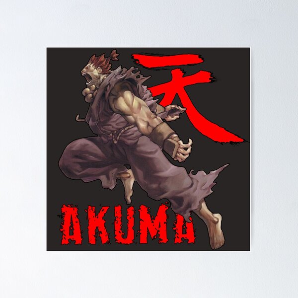 Street Fighter Ryu Akuma Evil Alpha Poster for Sale by mr-jerichotv