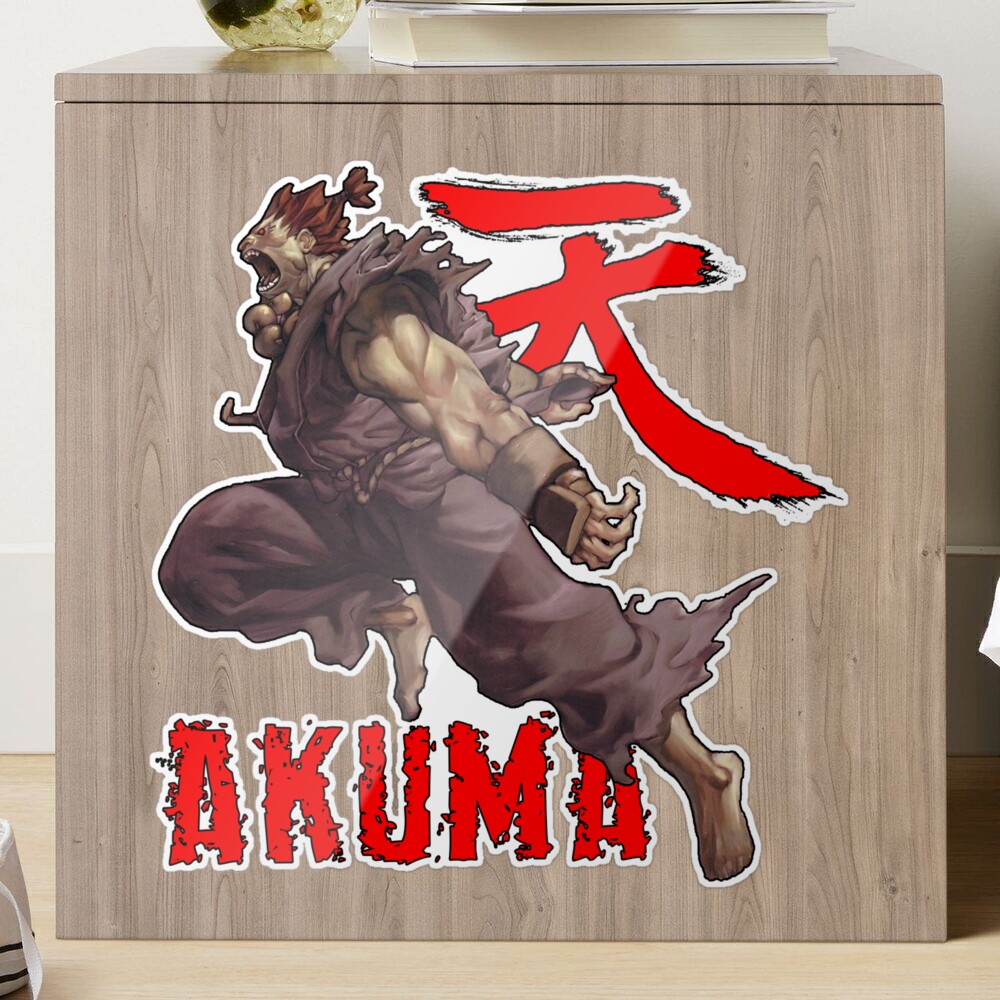 Akuma - Street Fighter Sticker for Sale by omenastore