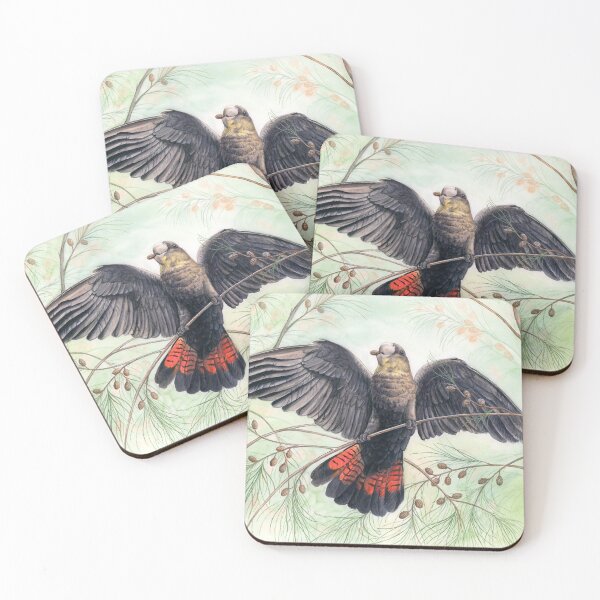 Item preview, Glossy Black Cockatoo art by Nadya Neklioudova designed and sold by Nadya Neklioudova.