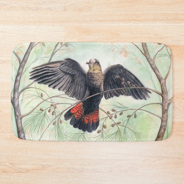 Item preview, Glossy Black Cockatoo art by Nadya Neklioudova designed and sold by Nadya Neklioudova.