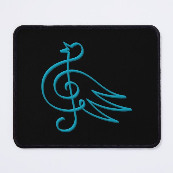 Item preview, Cyan Treble Clef Bird designed and sold by sifis.