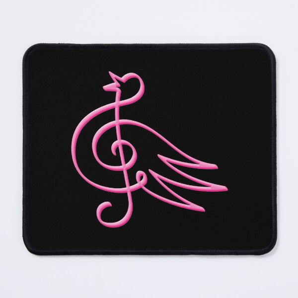 Item preview, Pink Treble Clef Bird designed and sold by sifis.