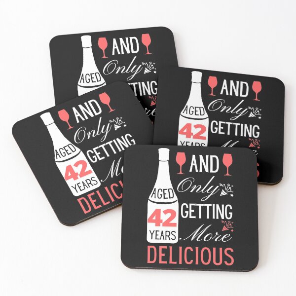 Item preview, 42nd Birthday Gift or Greeting for Wine Lovers only getting more Delicious with Age designed and sold by yennyz.