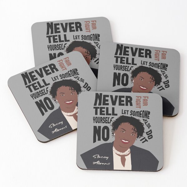 Item preview, Stacey Abrams Poster Quote Never tell yourself no Print, stacey abrams tshirt, Nasty women vote designed and sold by GalleryArtField.