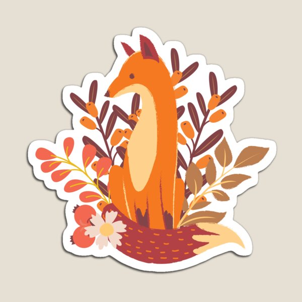Item preview, Autumn floral and fox  designed and sold by FunnyChameleon.