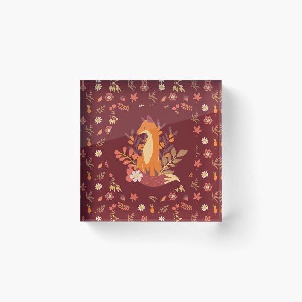 Item preview, Autumn floral and fox  designed and sold by FunnyChameleon.