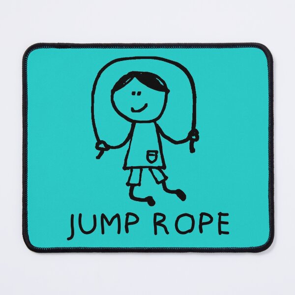 Item preview, Stick Peeps JUMP ROPE kids kid children child active (black) designed and sold by SolidEarthArt.