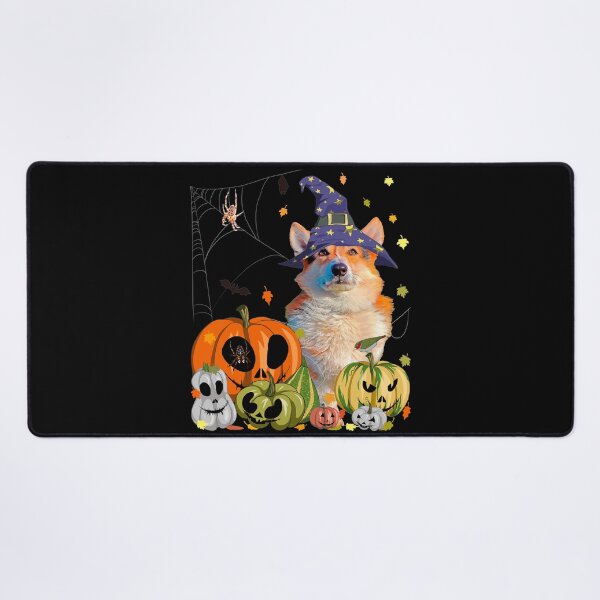 Item preview, Witch Corgi & Pumpkin - Funny Dog Lover Jack-O-Lantern Halloween designed and sold by r-silver.