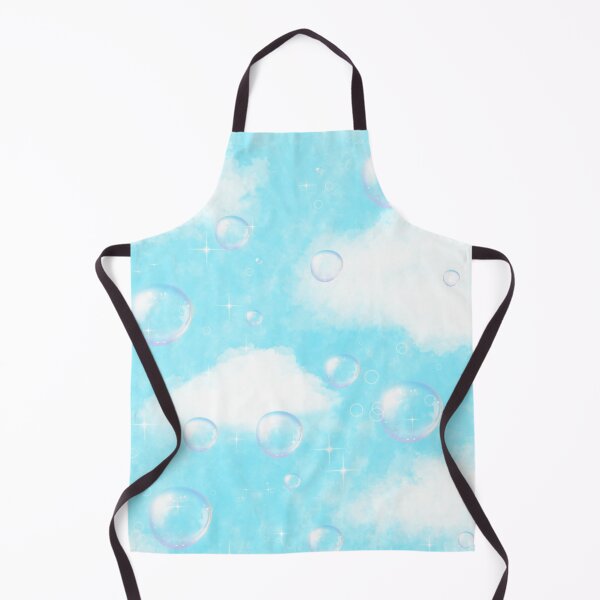 Item preview, Blue sky with white clouds, bubbles and sparkles designed and sold by Ralu04.