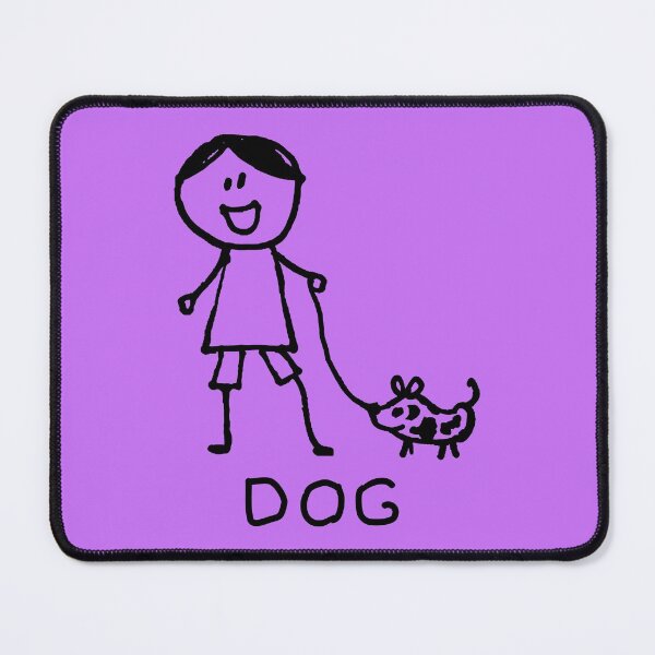 Item preview, Stick Peeps DOG WALK kids kid children child active (black) designed and sold by SolidEarthArt.