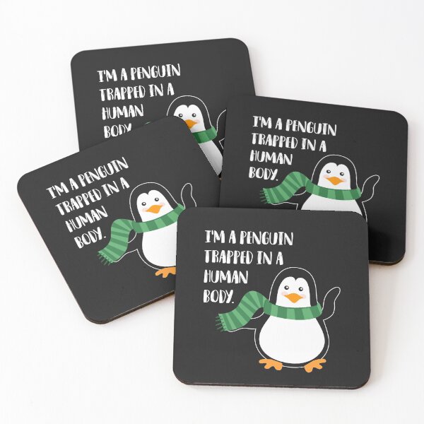 Item preview, Humor Im A Penguin Trapped In A Human Body designed and sold by Linh-1.